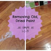 How To Remove Dried Paint From Wooden Floorboards